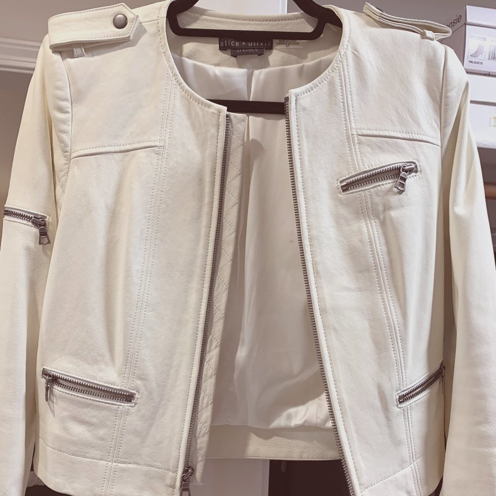 Alice + Olivia Faux leather jacket